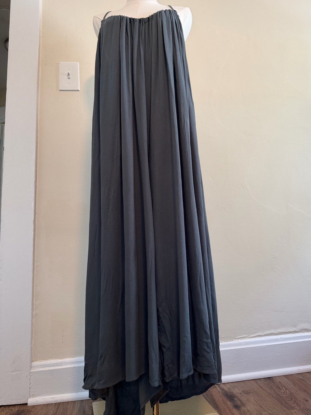Wishlist Charcoal Strapless Flowing Maxi Jumpsuit